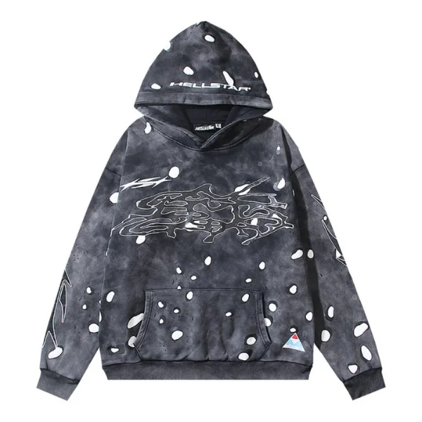 Hellstar Black Graphic Hoodie