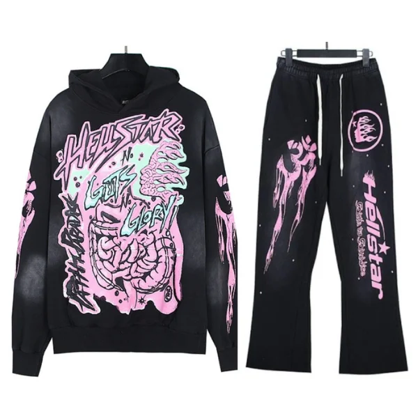 Hellstar Black Pink Tracksuit