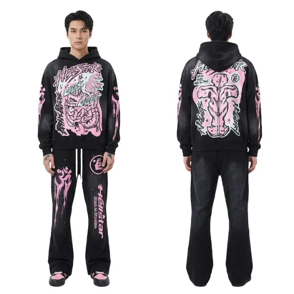 Hellstar Black Pink Tracksuit