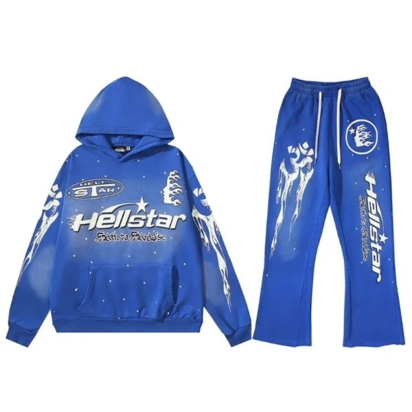 Hellstar Blue With White Tracksuit