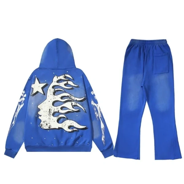 Hellstar Blue With White Tracksuit