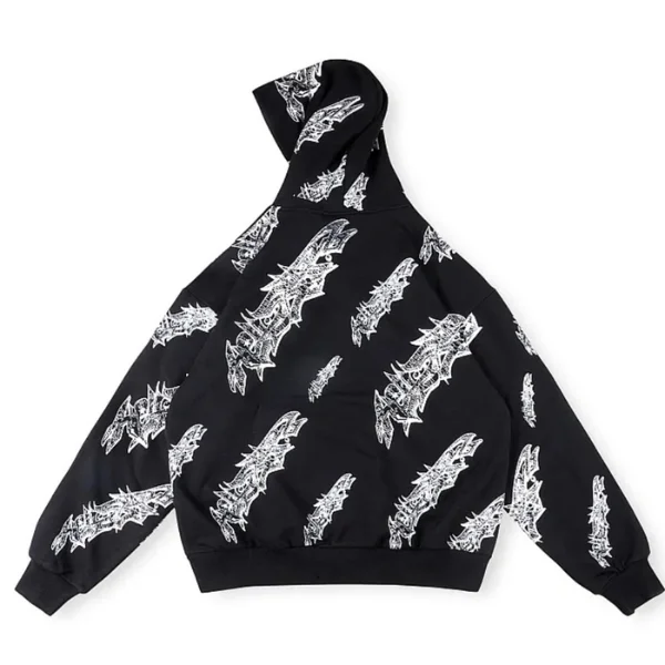 Hellstar Black Graffiti Zip-Up