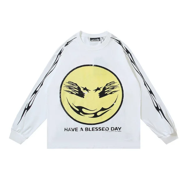 Hellstar Have a Blessed Day White Long Sleeve