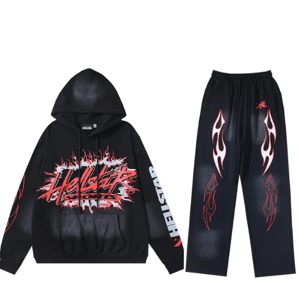Hellstar Red Black Tracksuit