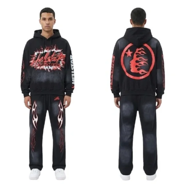 Hellstar Red Black Tracksuit